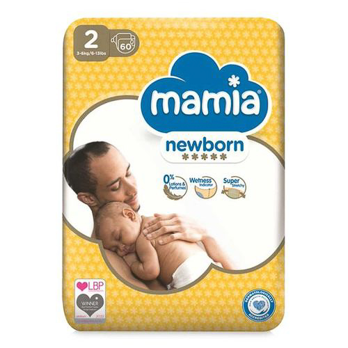 Mamia Newborn Diapers (Size 2 & 3) - Image 4