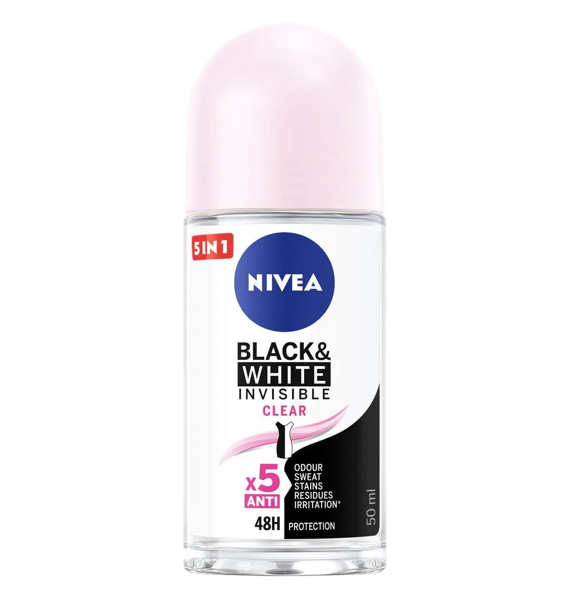 Nivea Black And White Invisible Clear Roll-on